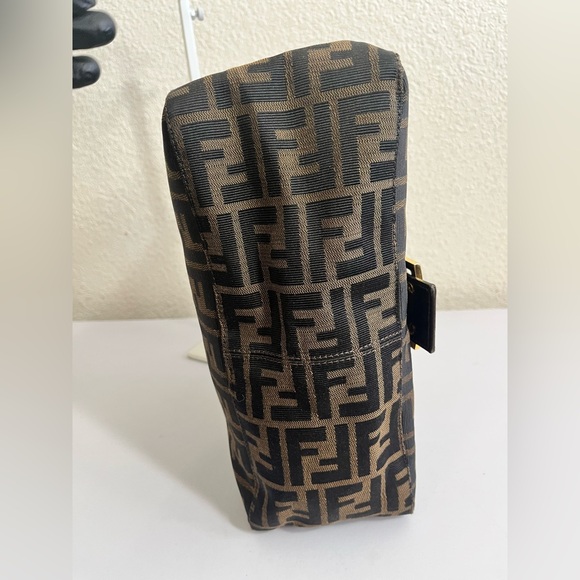 Fendi  Zucca Mama Baguette Shoulder Bag with Gold Buckle - Picture 10 of 16